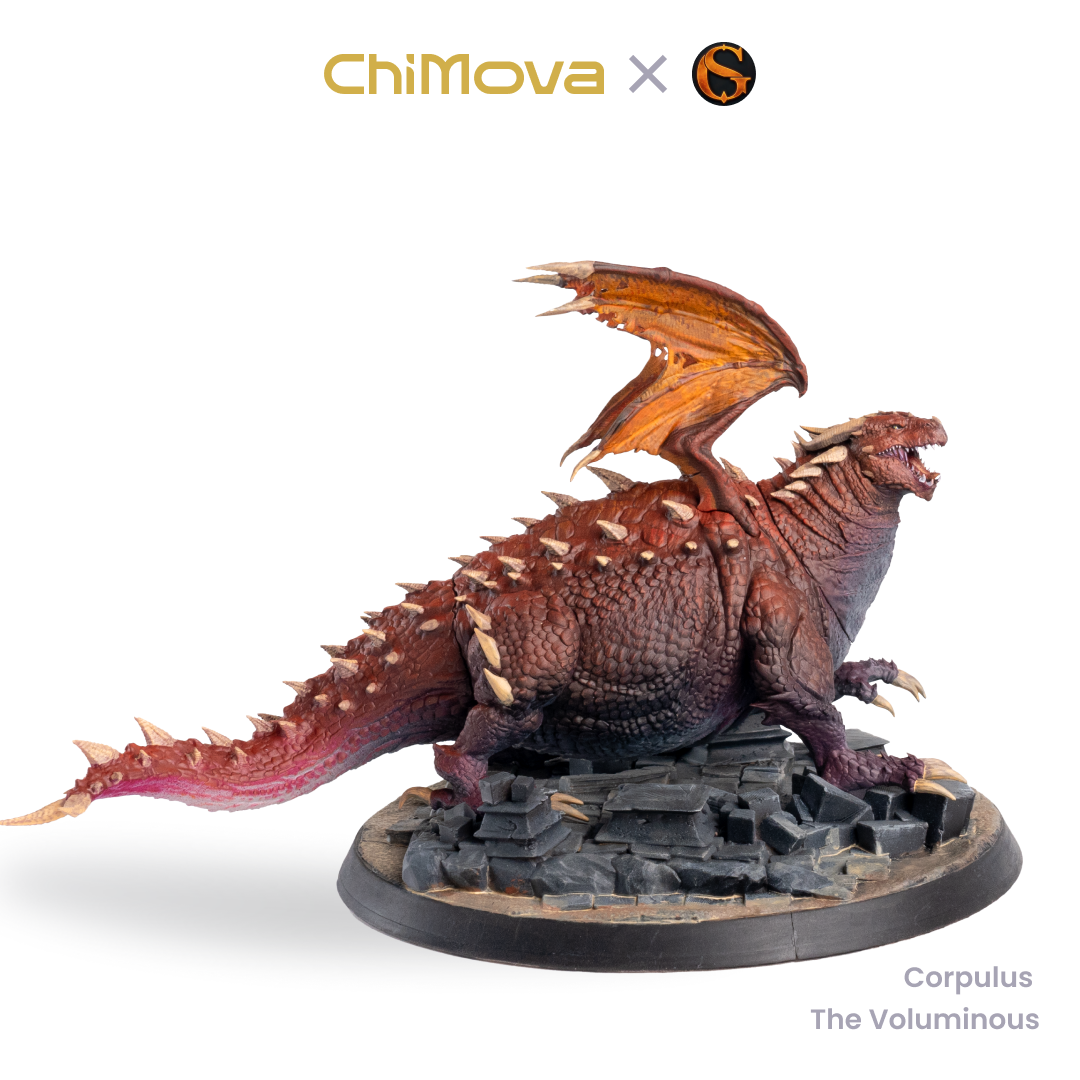 SolGood Creations Corpulus the Voluminous hand painted resin miniature for DND tabletop gaming and collectors, view 4