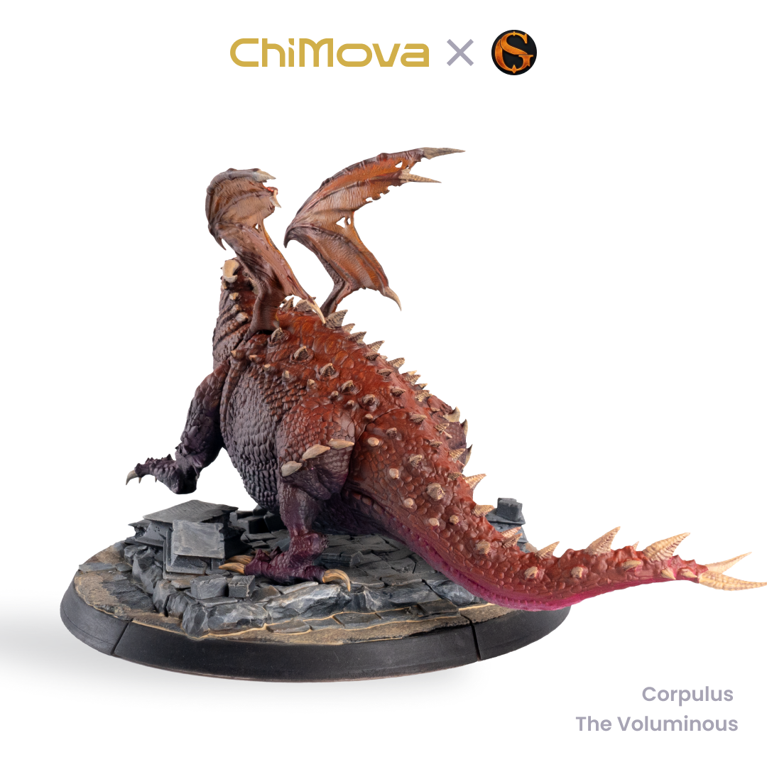 SolGood Creations Corpulus the Voluminous hand painted resin miniature for DND tabletop gaming and collectors, view 5