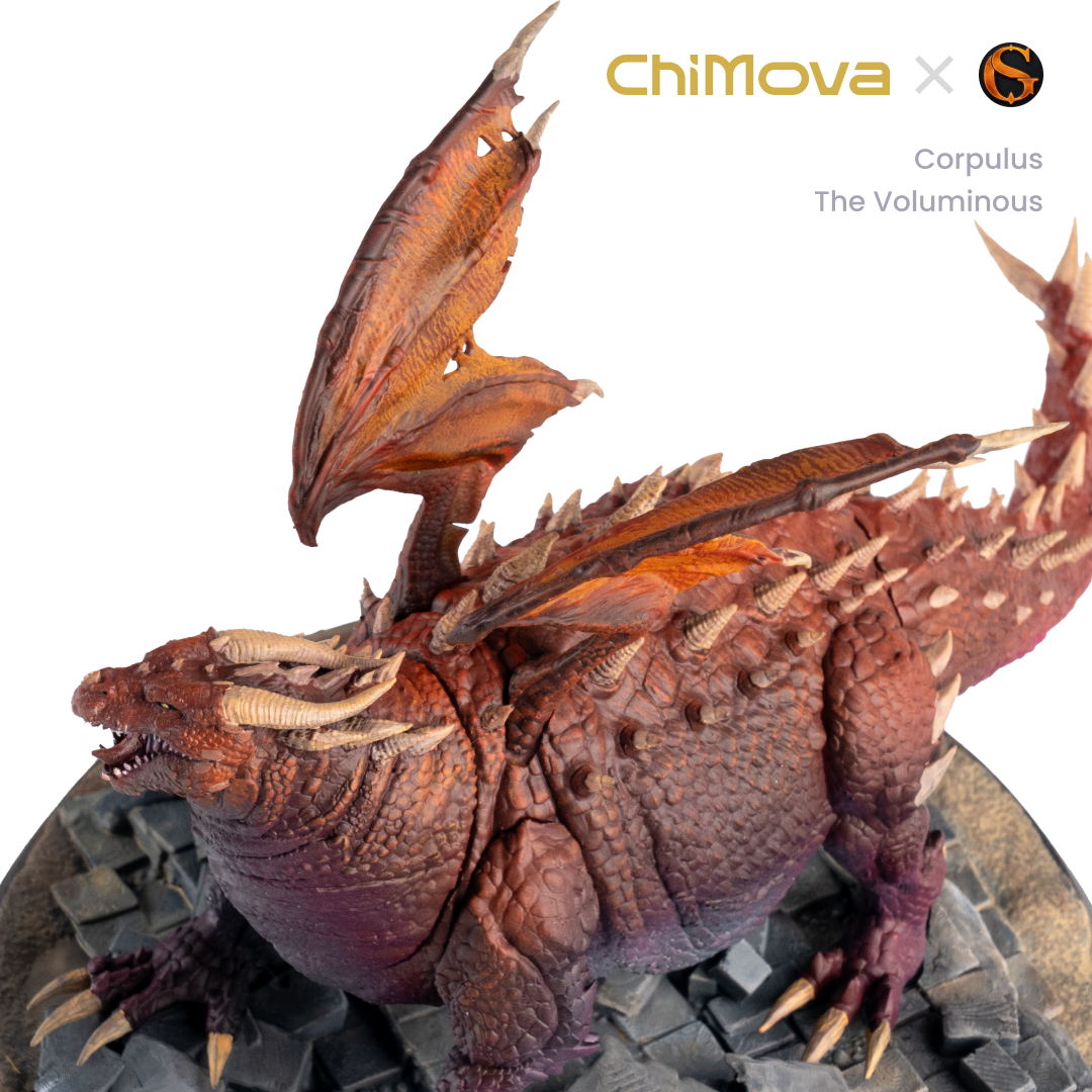 SolGood Creations Corpulus the Voluminous hand painted resin miniature for DND tabletop gaming and collectors, view 3