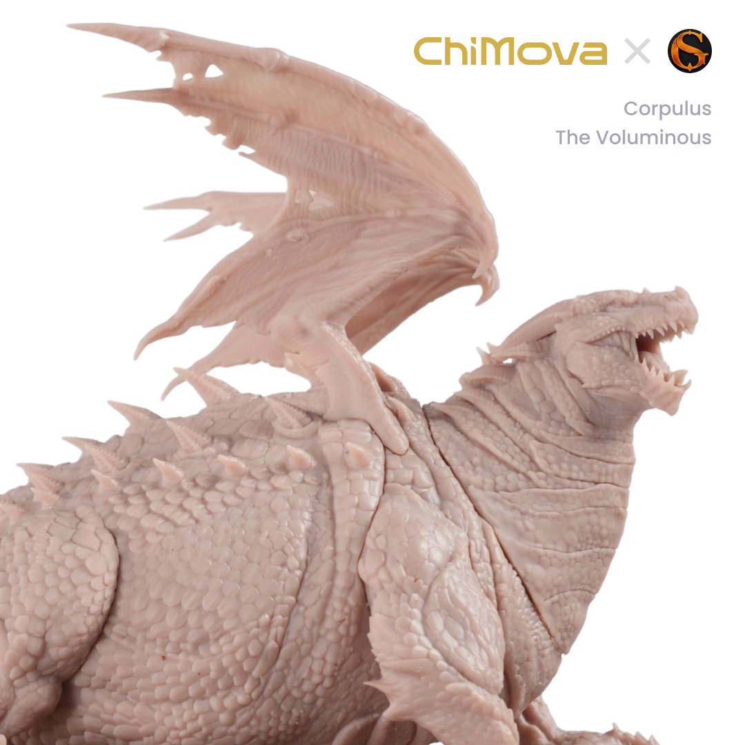 SolGood Creations Corpulus the Voluminous unpainted resin miniature for DND tabletop gaming and collectors, view 4