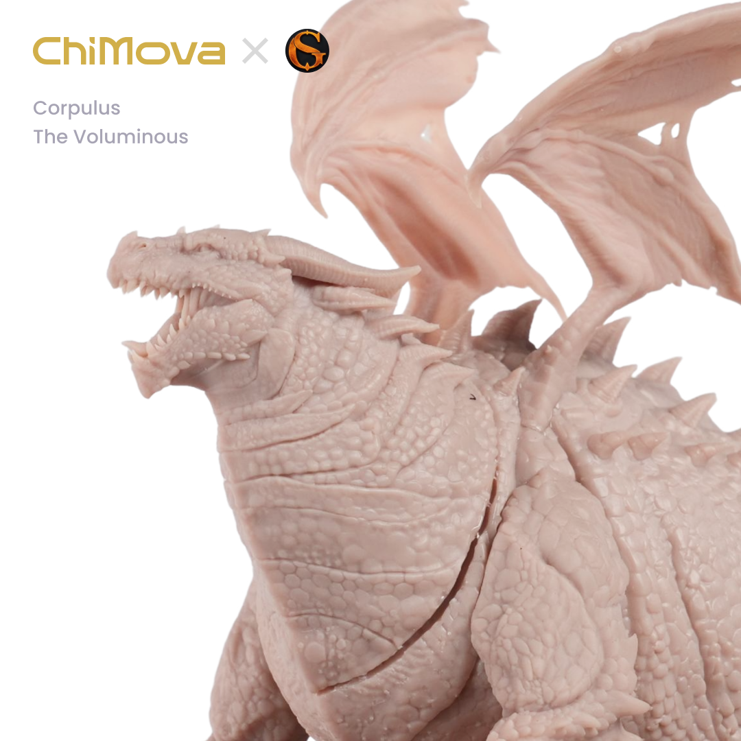SolGood Creations Corpulus the Voluminous unpainted resin miniature for DND tabletop gaming and collectors, view 5