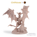 SolGood Creations Diabolicathus, the Dragon of Hell unpainted dragon miniature for DND tabletop gaming and collectors, view 1