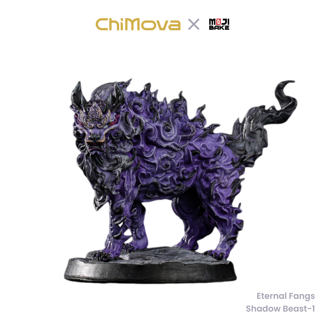 Mojibake Collectibles: Battle for Xiuyu: Eternal Fangs Shadow Beasts - Hand Painted Monster Miniature for TRPG & War Games