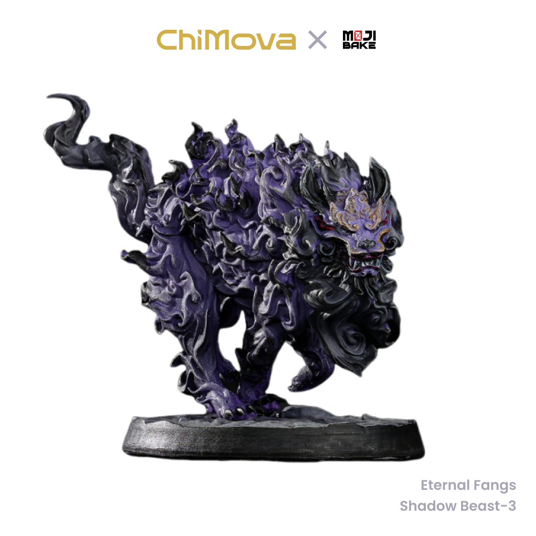 Mojibake Collectibles: Battle for Xiuyu: Eternal Fangs Shadow Beasts - Hand Painted Monster Miniature for TRPG & War Games
