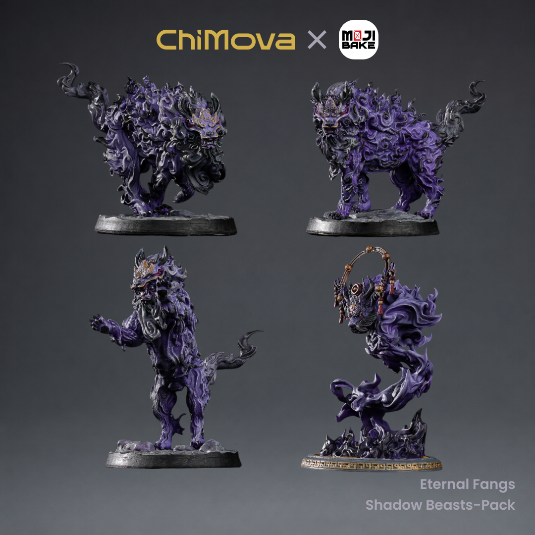 Mojibake Collectibles: Battle for Xiuyu: Eternal Fangs Shadow Beasts - Hand Painted