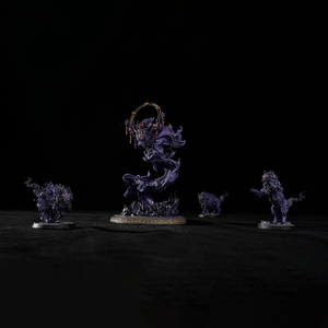 Hand-painted Shadow Dragon and Shadow Beasts from Eternal Fangs Battle for Xiuyu - premium resin miniature set for tabletop games