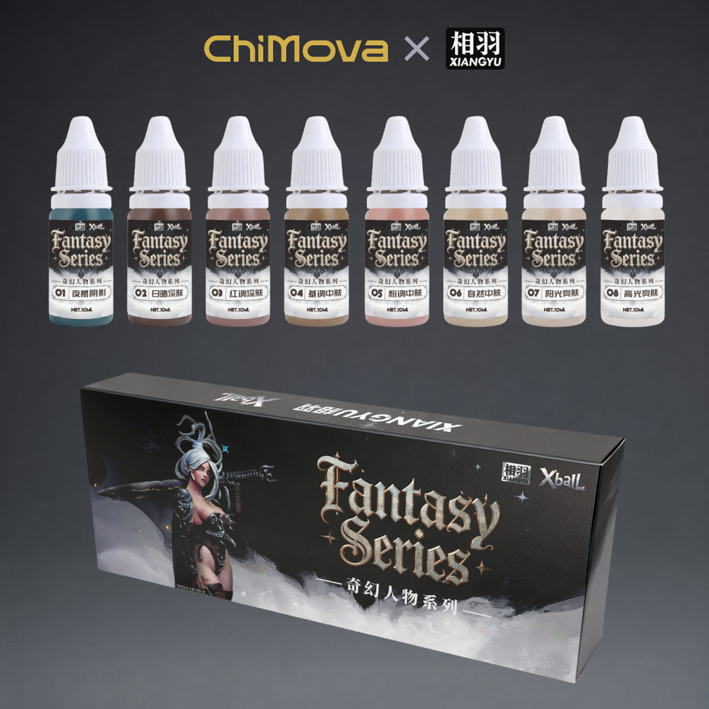 Water-Based Fantasy Skin Tone Paint Series for Miniatures, Gundam, Dioramas & Figure Painting