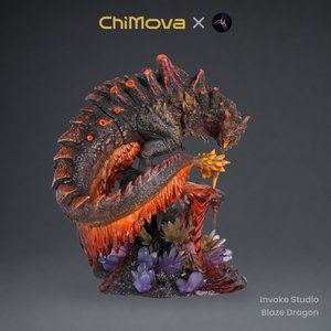 Invoke Studio: Blaze Dragon - Hand Painted