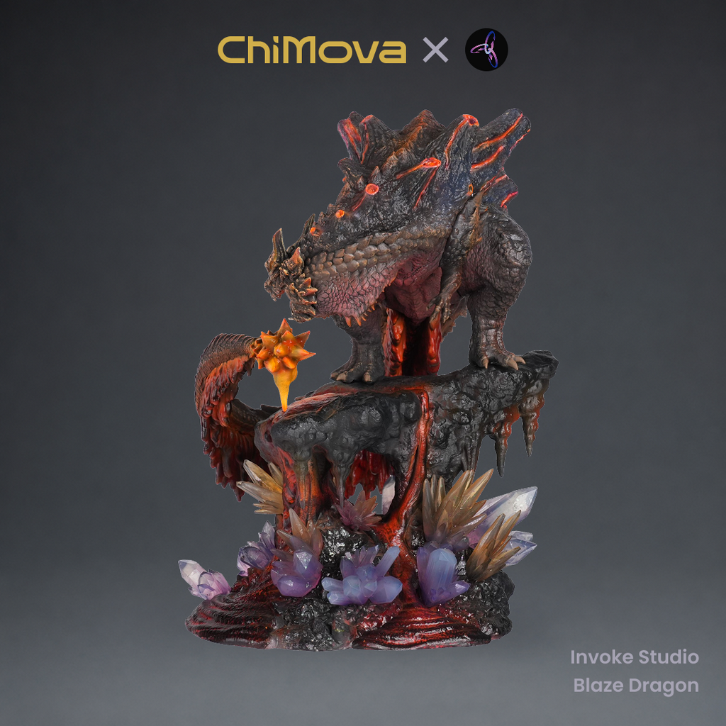 Invoke Studio: Blaze Dragon - Hand Painted