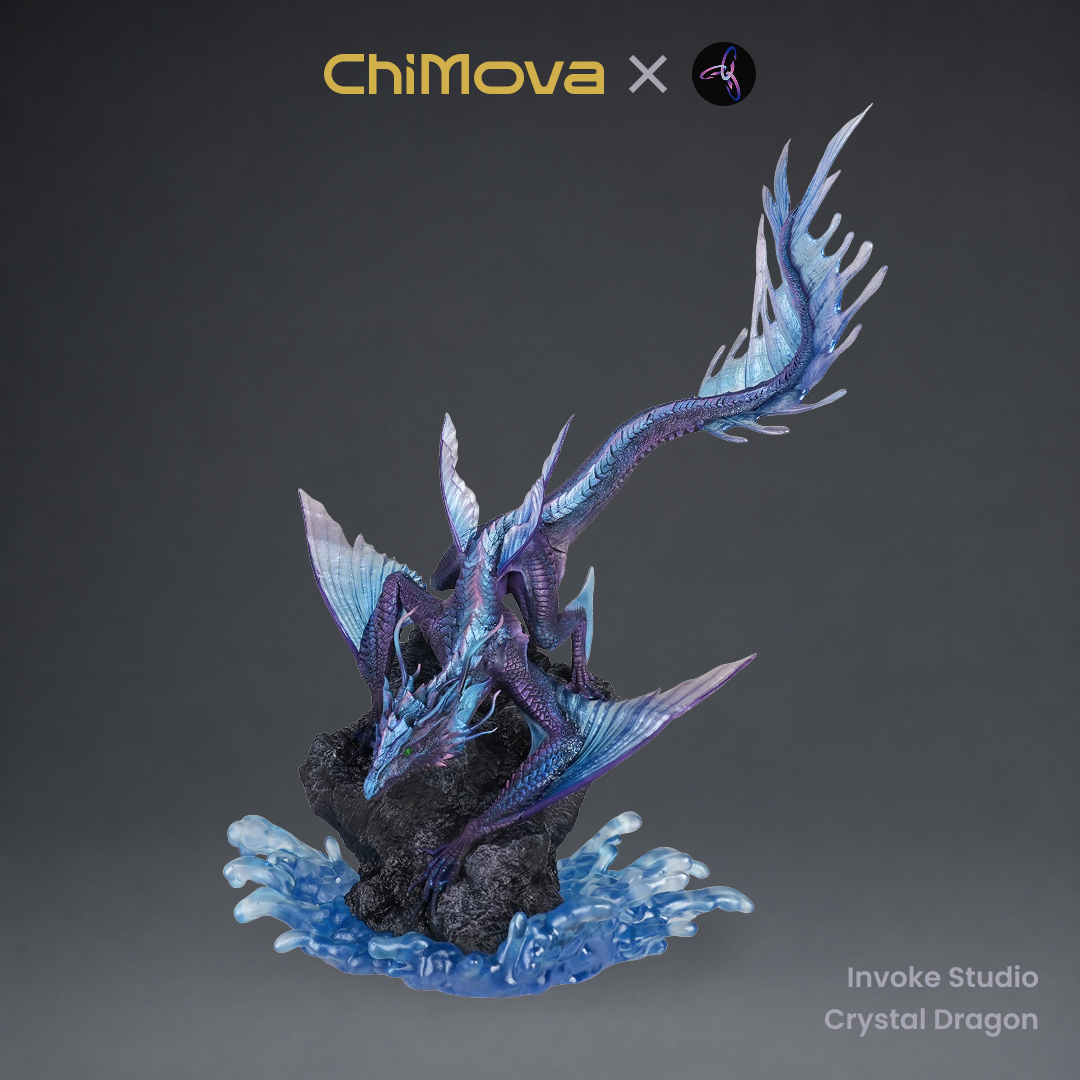 Invoke Studio: Crystal Dragon - Hand Painted