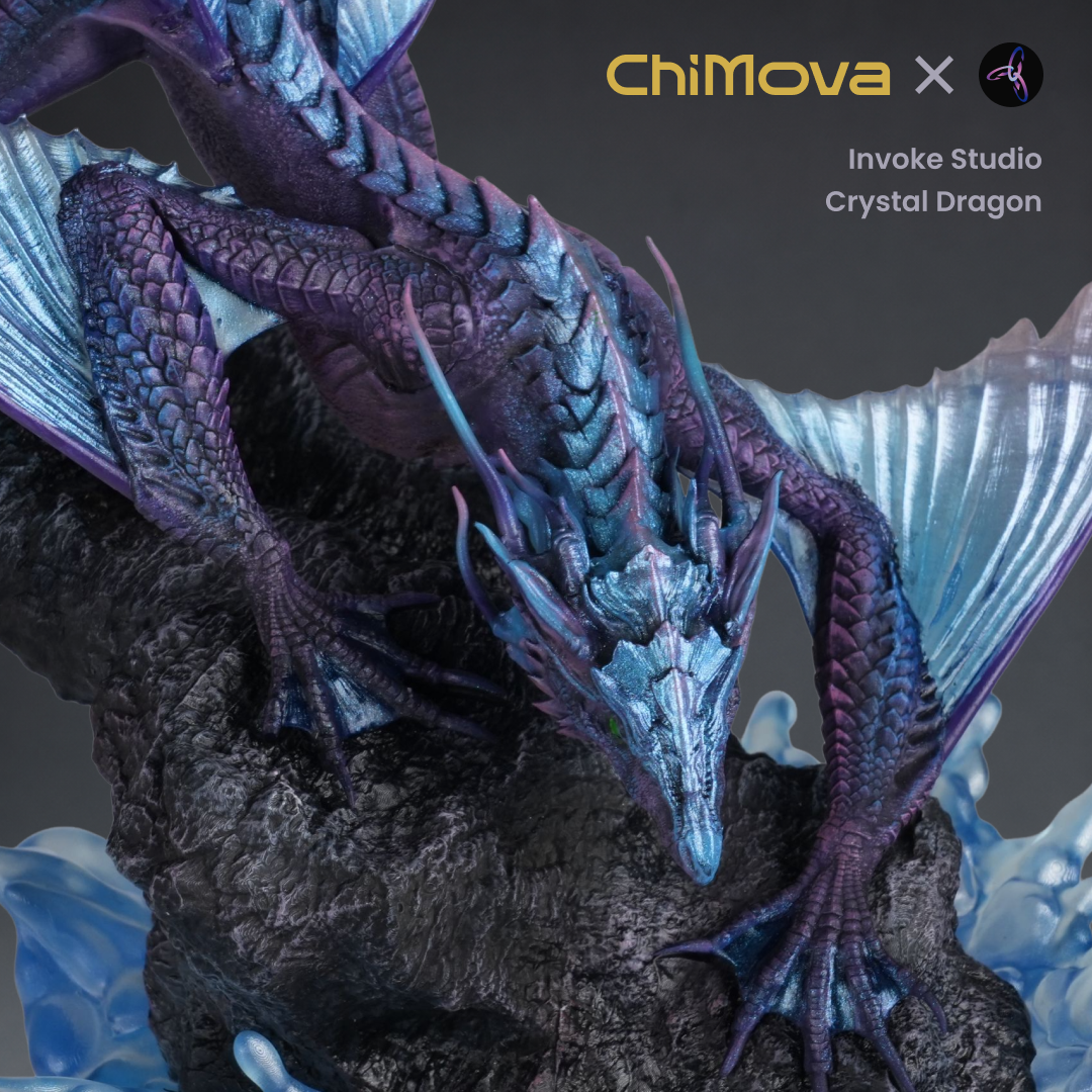 Invoke Studio: Crystal Dragon - Hand Painted