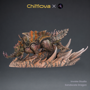 Invoke Studio: Sandscale Dragon - Hand Painted
