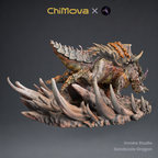 Invoke Studio: Sandscale Dragon - Hand Painted
