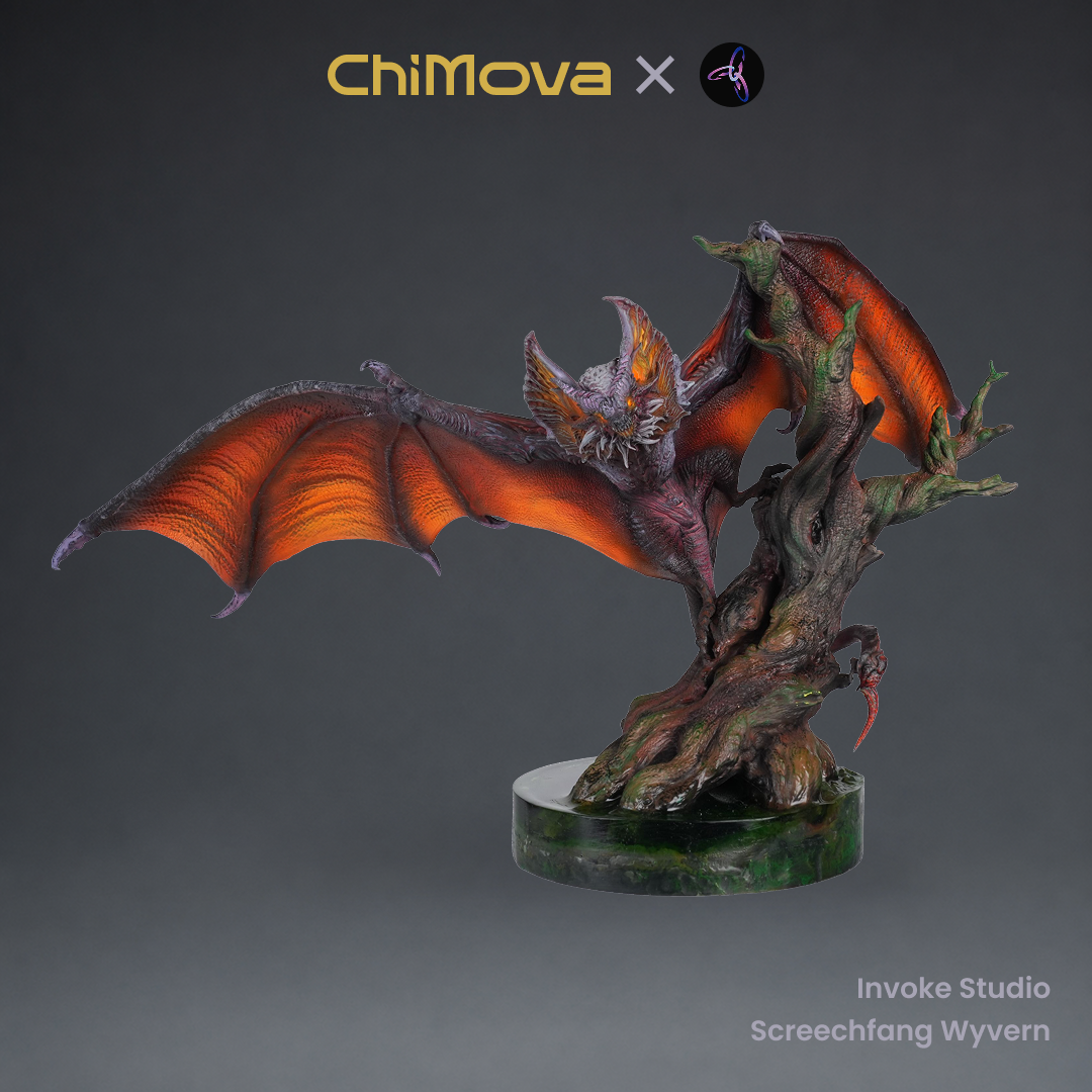 Invoke Studio: Screechfang Wyvern - Hand Painted
