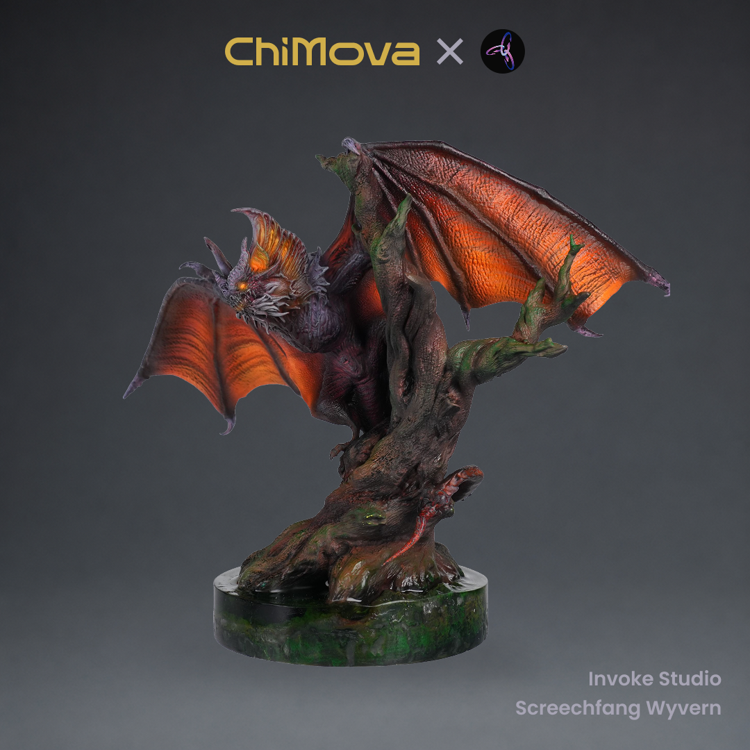 Invoke Studio: Screechfang Wyvern - Hand Painted