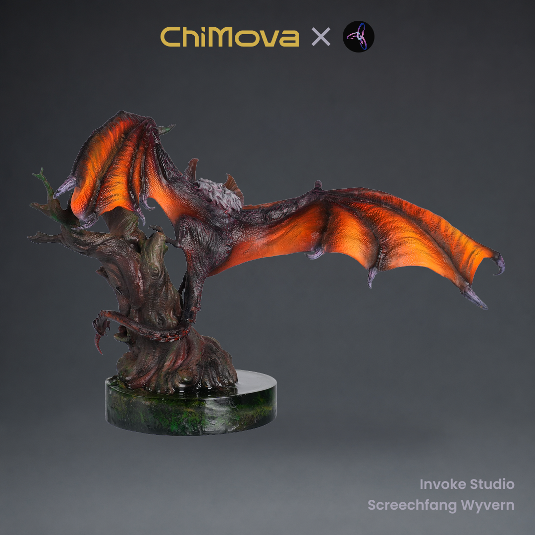 Invoke Studio: Screechfang Wyvern - Hand Painted