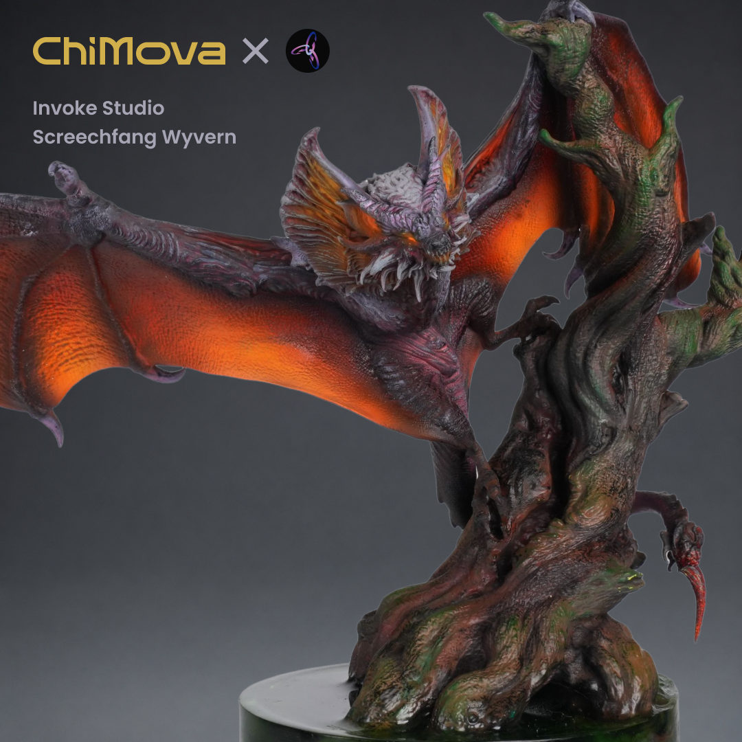 Invoke Studio: Screechfang Wyvern - Hand Painted