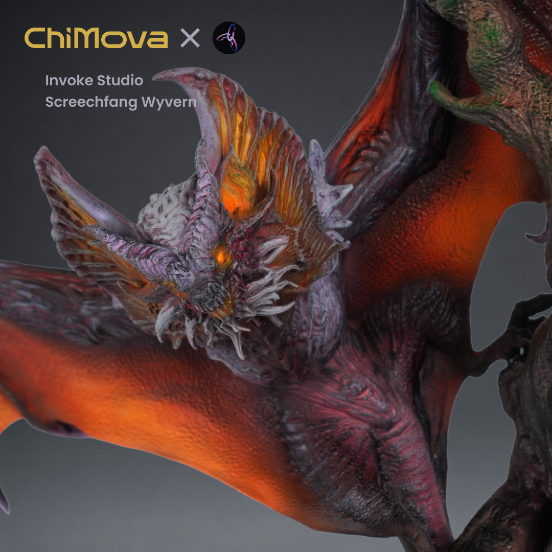 Invoke Studio: Screechfang Wyvern - Hand Painted