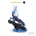 Invoke Studio Crystal Dragon hand painted display model for DND tabletop gaming and collectors, view 1