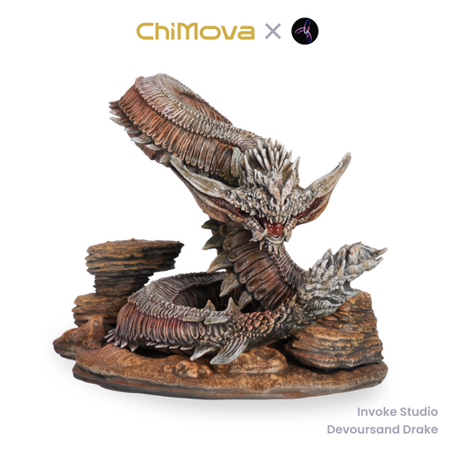 Invoke Studio Devoursand Drake hand painted display model for DND tabletop gaming and collectors, view 1