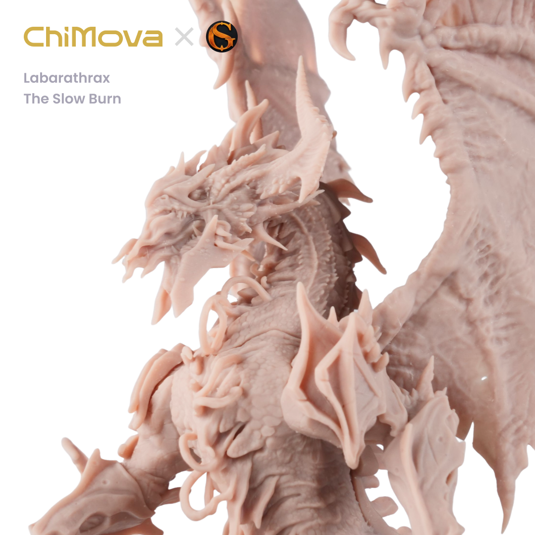SolGood Creations: Labarathrax the Slow Burn - Unpainted 100mm Monster Model for DND & TRPG