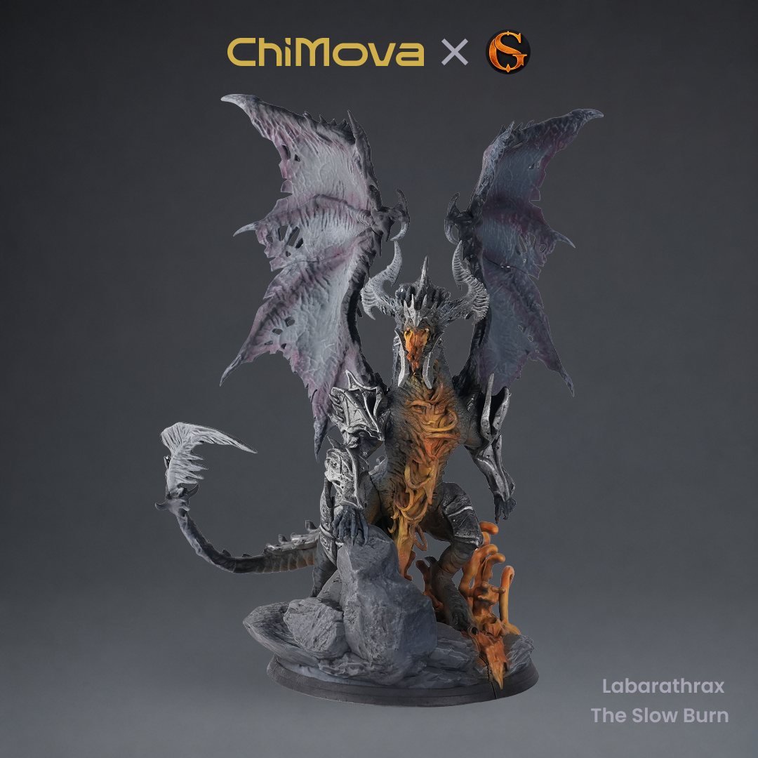 SolGood Creations: Labarathrax the Slow Burn - Hand Painted