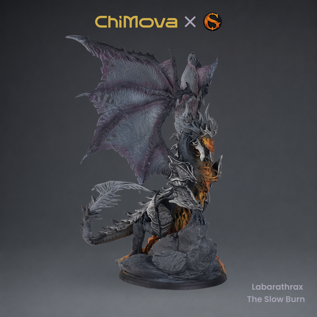 SolGood Creations: Labarathrax the Slow Burn - Hand Painted