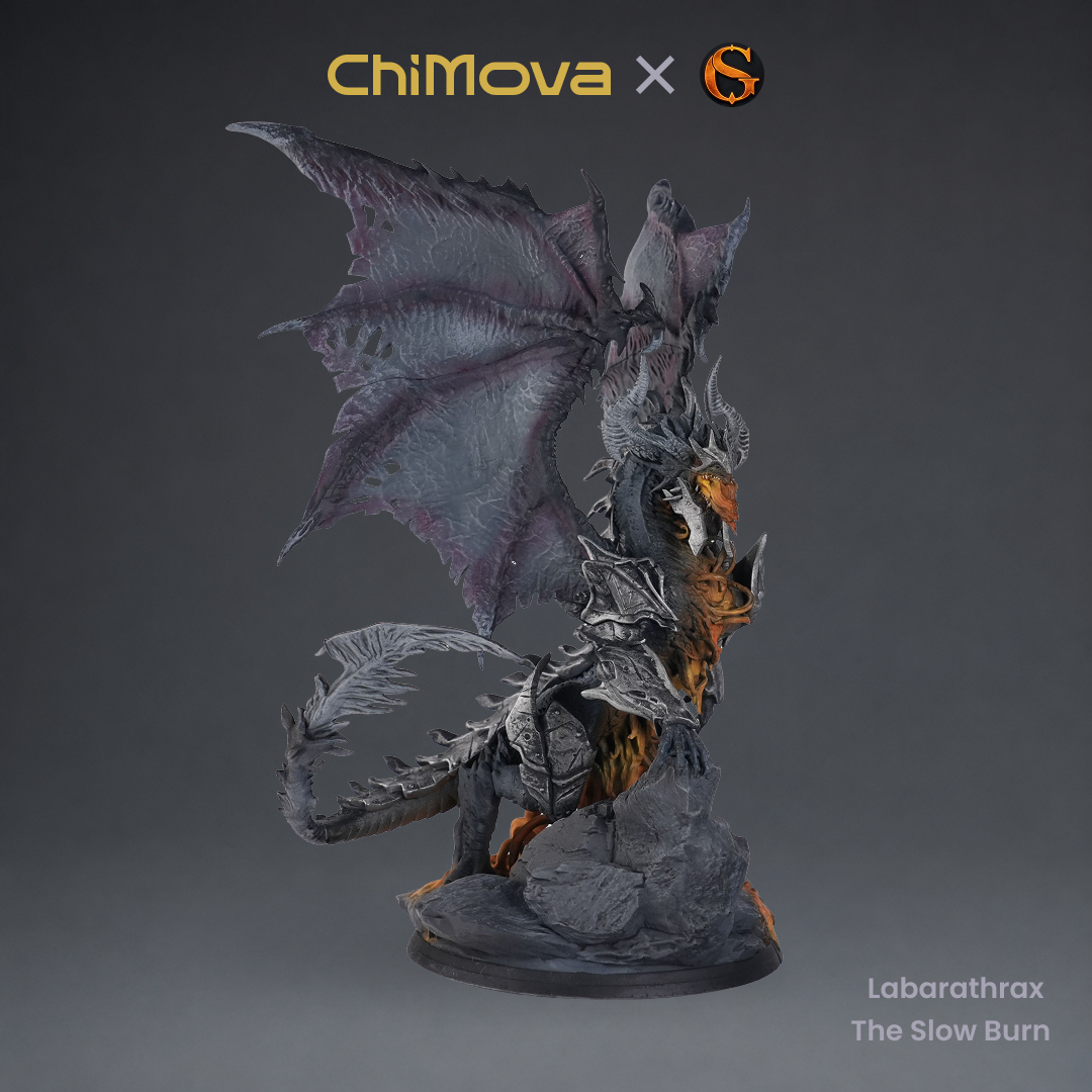 SolGood Creations: Labarathrax the Slow Burn - Hand Painted