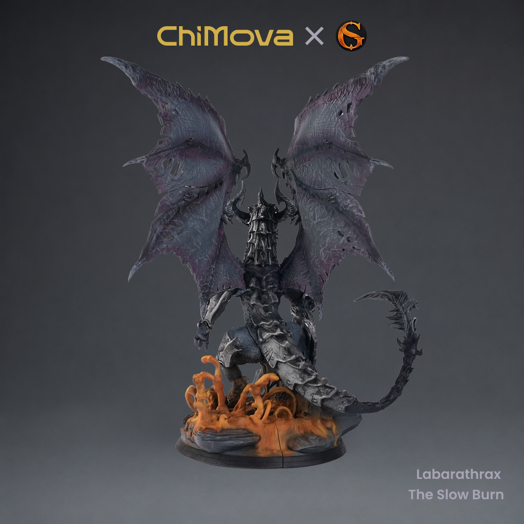 SolGood Creations: Labarathrax the Slow Burn - Hand Painted