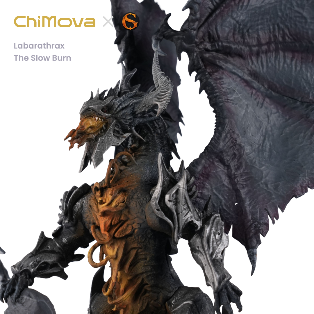 SolGood Creations: Labarathrax the Slow Burn - Hand Painted Resin Model for TRPG