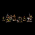 32mm 3D printed hand painted miniature models with vibrant colors, fantasy creature design with fine details, ideal for DND proxy miniatures and war gaming alternatives, Aetheron Army Pack (compatible with Elven armies)