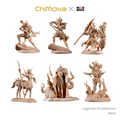 Mojibake Collectibles: Legends of Aetheron Pack - 32mm Miniature Set for War Games & TRPG
