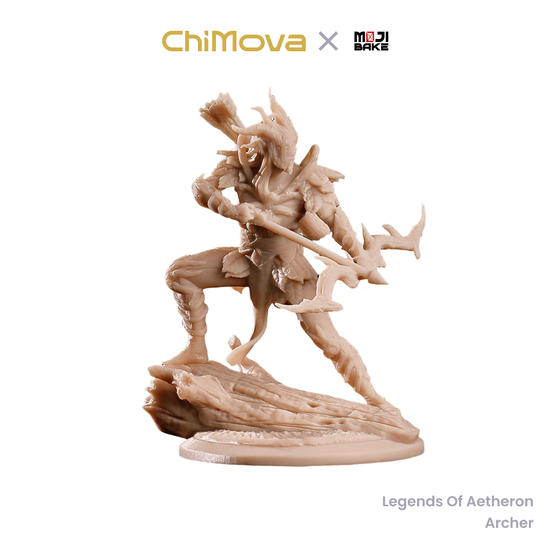 Mojibake Collectibles Legends of Aetheron: Galadren, Marchwarden Queen hand painted 75mm display model for DND tabletop gaming and collectors, view 5