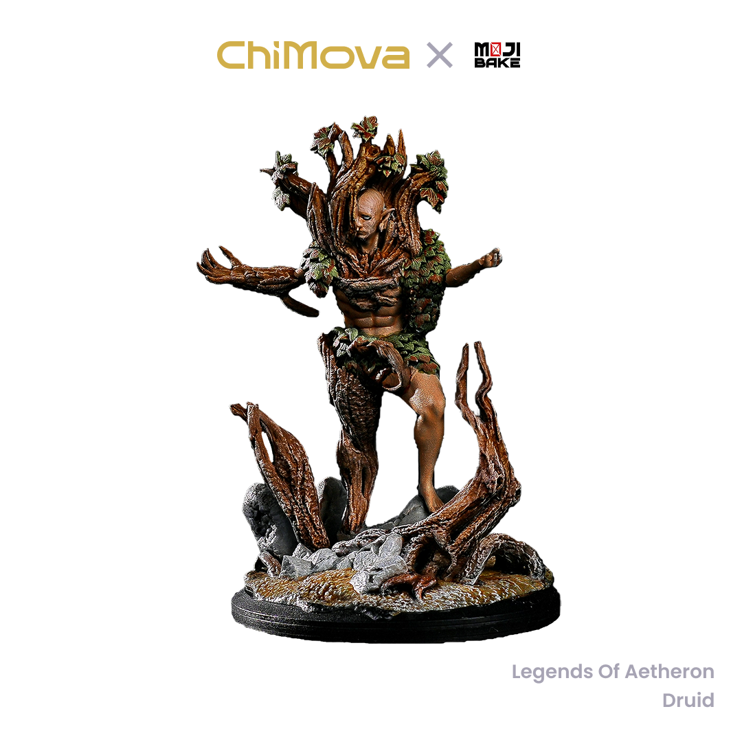 Mojibake Collectibles Legends of Aetheron: Sylvan Elf Army Pack hand painted 32mm resin miniature set for DND tabletop gaming and collectors, view 7