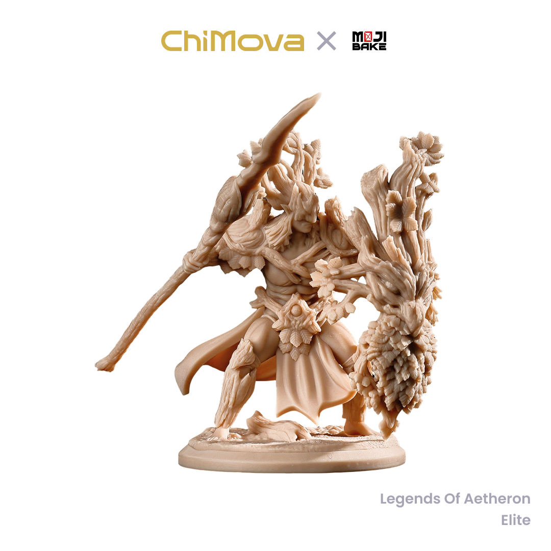 Mojibake Collectibles Legends of Aetheron: Galadren, Marchwarden Queen hand painted 75mm display model for DND tabletop gaming and collectors, view 3