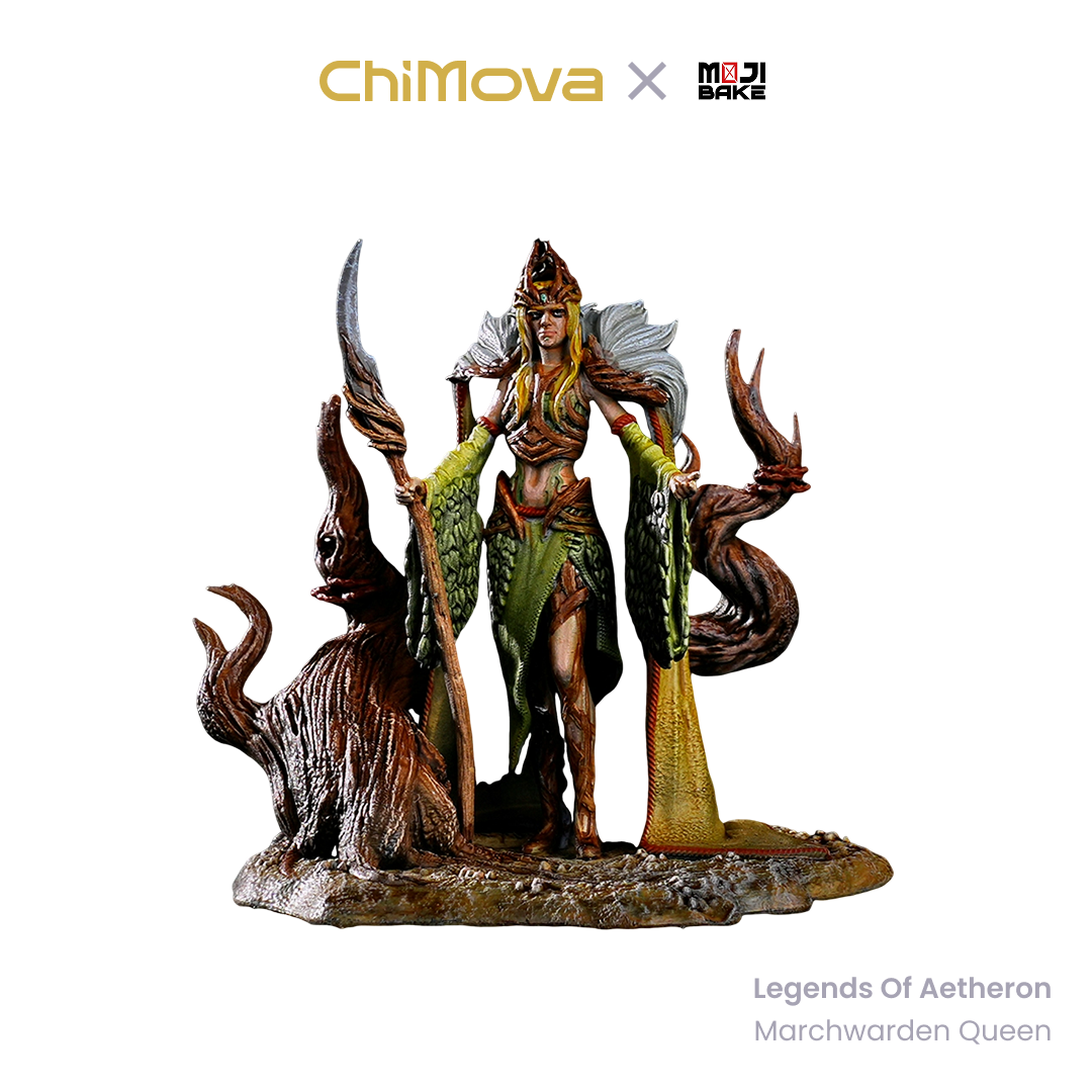 Mojibake Collectibles Legends of Aetheron: Sylvan Elf Army Pack hand painted 32mm resin miniature set for DND tabletop gaming and collectors, view 2