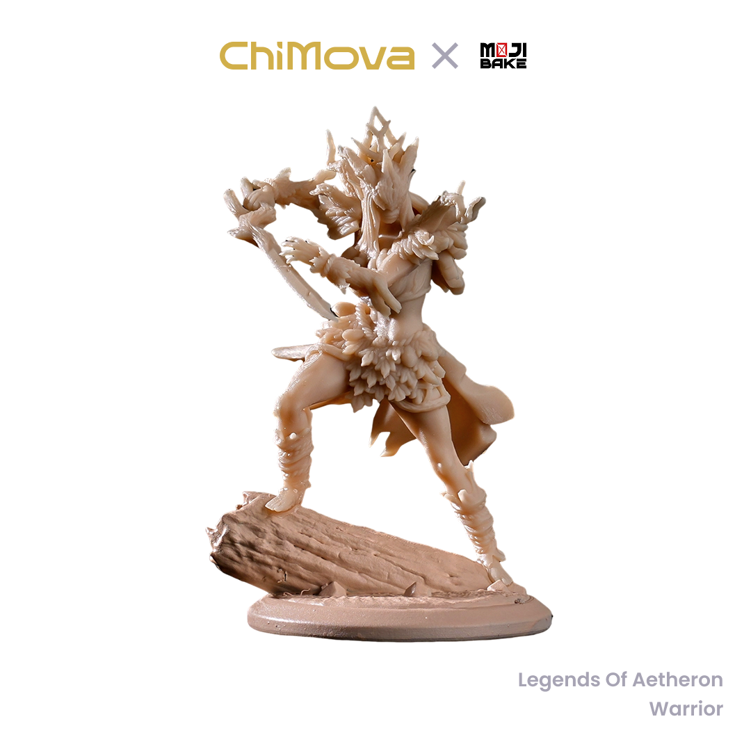 Mojibake Collectibles Legends of Aetheron: Galadren, Marchwarden Queen hand painted 75mm display model for DND tabletop gaming and collectors, view 4