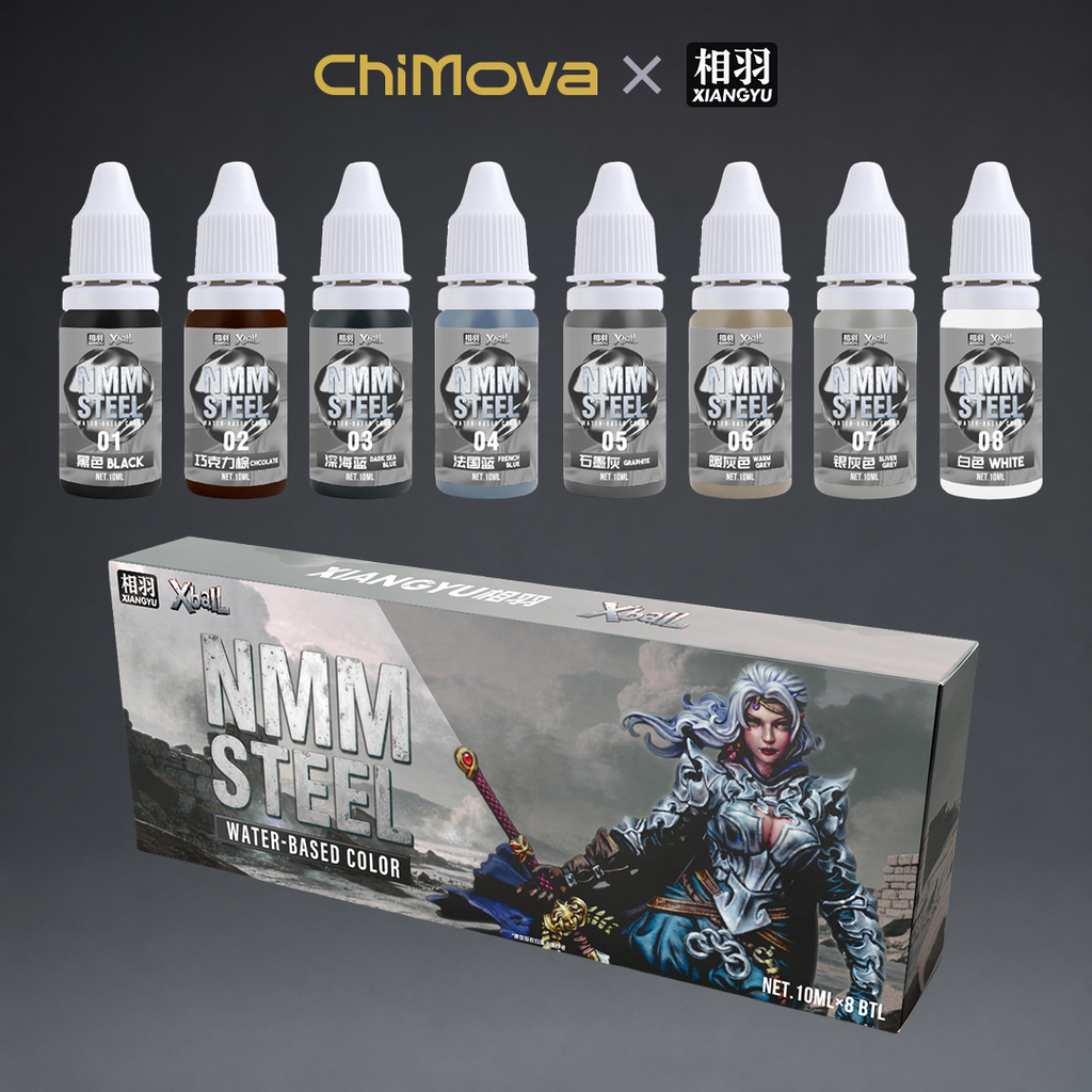 NMM Gold & Silver Series Water-Based Paints for Miniatures, Gundam, Dioramas & Figure Painting