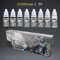 NMM Gold & Silver Series Water-Based Paints for Miniatures, Gundam, Dioramas & Figure Painting