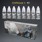 NMM Gold & Silver Series Water-Based Paints for Miniatures, Gundam, Dioramas & Figure Painting