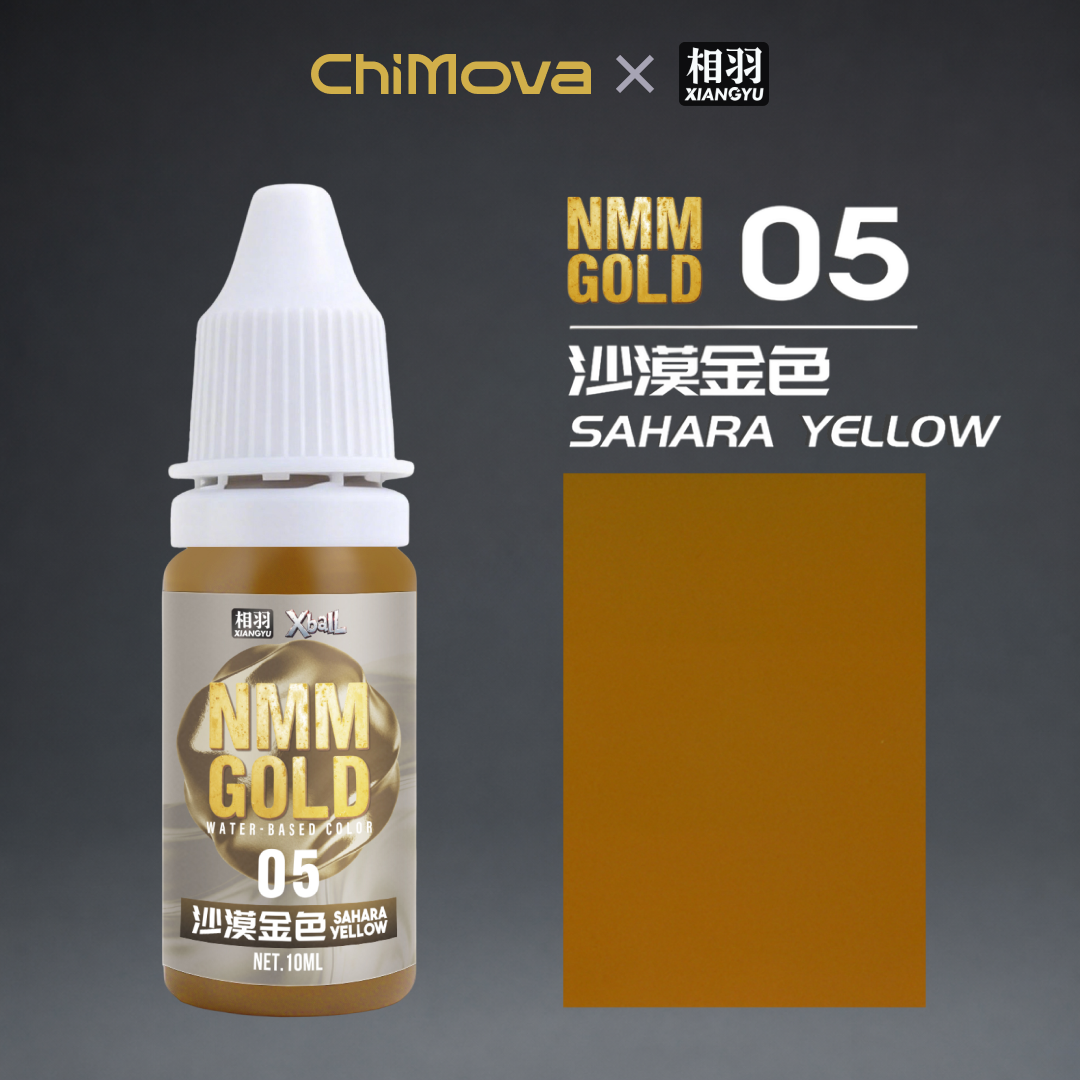 NMM Gold & Silver Series Water-Based Paints for Miniatures, Gundam, Dioramas & Figure Painting
