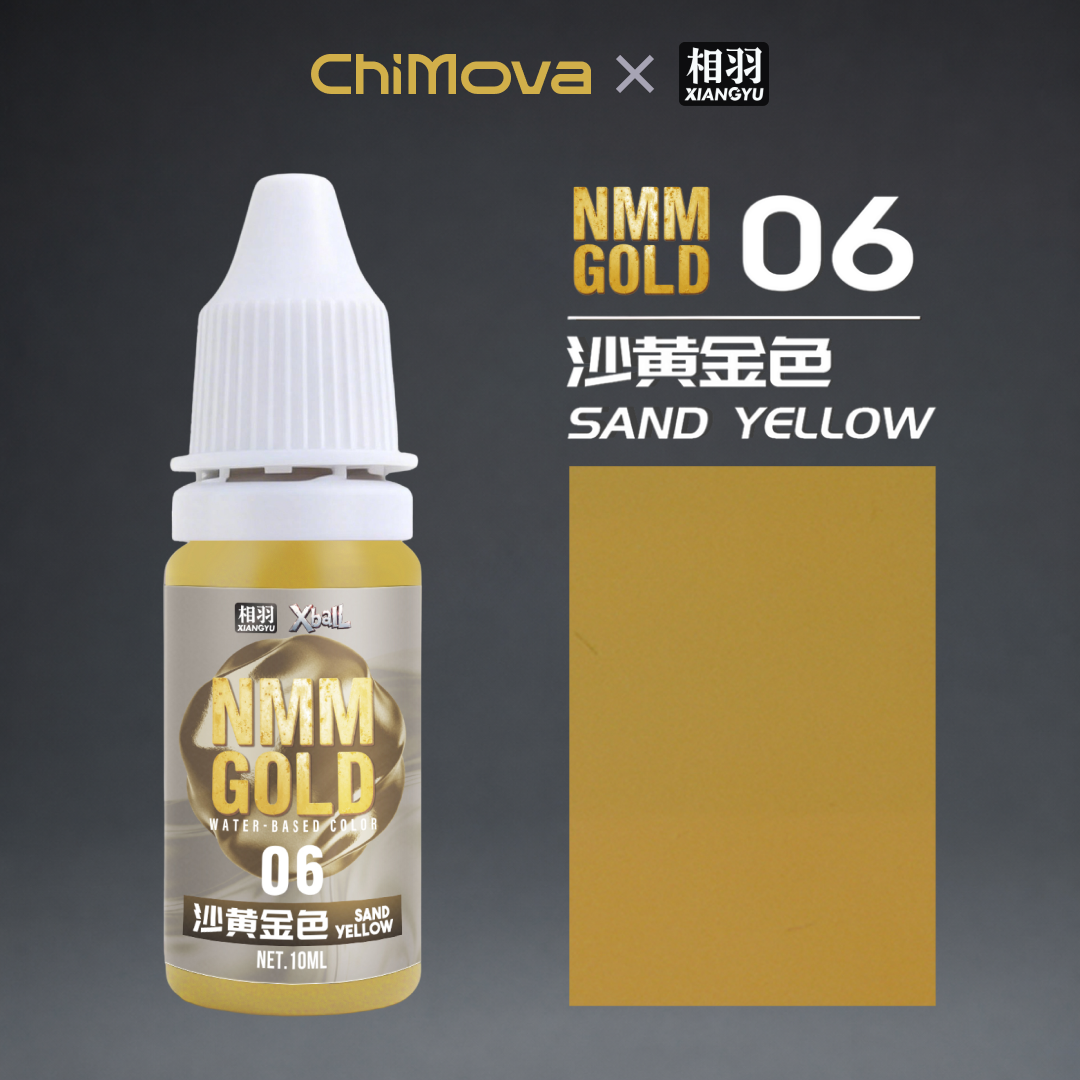NMM Gold & Silver Series Water-Based Paints for Miniatures, Gundam, Dioramas & Figure Painting