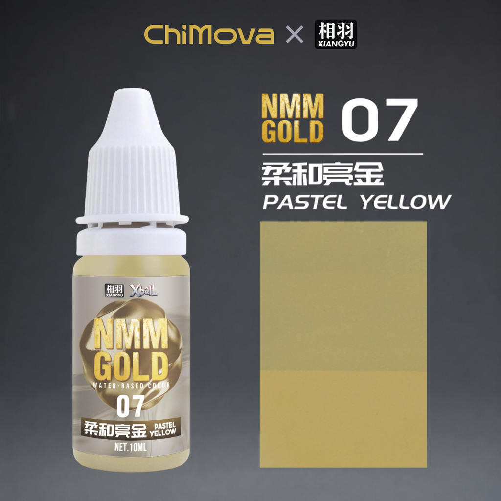 NMM Gold & Silver Series Water-Based Paints for Miniatures, Gundam, Dioramas & Figure Painting