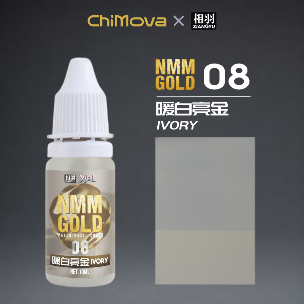 NMM Gold & Silver Series Water-Based Paints for Miniatures, Gundam, Dioramas & Figure Painting