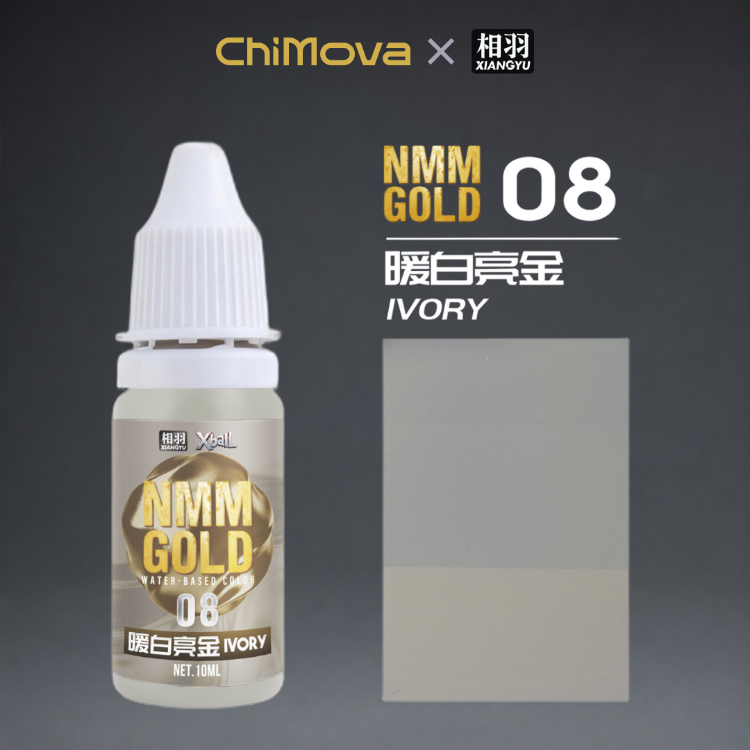 NMM Gold & Silver Series Water-Based Paints for Miniatures, Gundam, Dioramas & Figure Painting