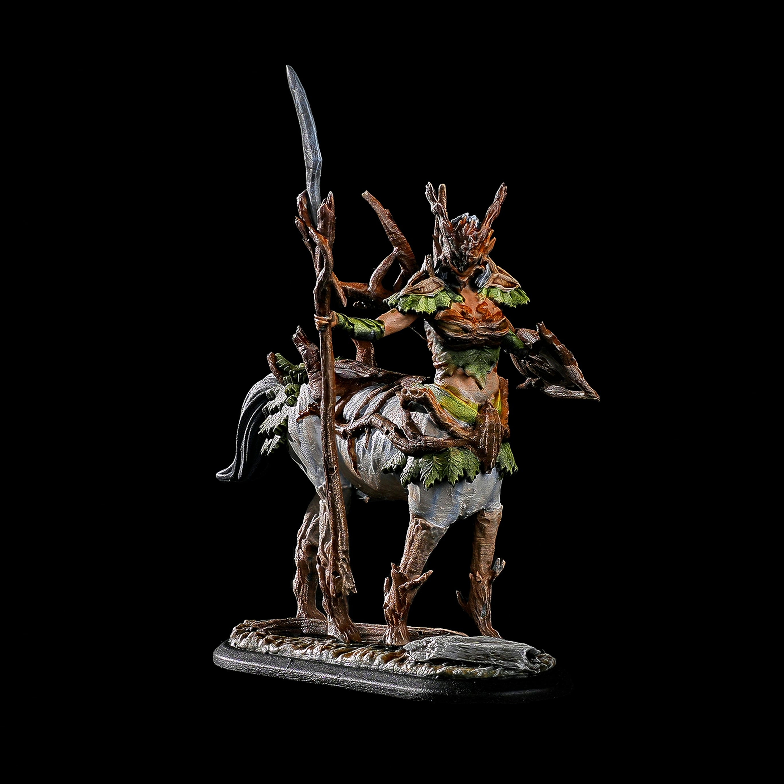 Elder Druid Centaur fantasy miniature for DND and TRPG, 32mm pro-painted 3D printed miniatures for tabletop gaming.