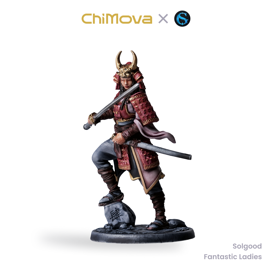 SolGood Creations Fantastic Ladies DND Pack hand painted 32mm resin miniature set for DND tabletop gaming and collectors, view 2