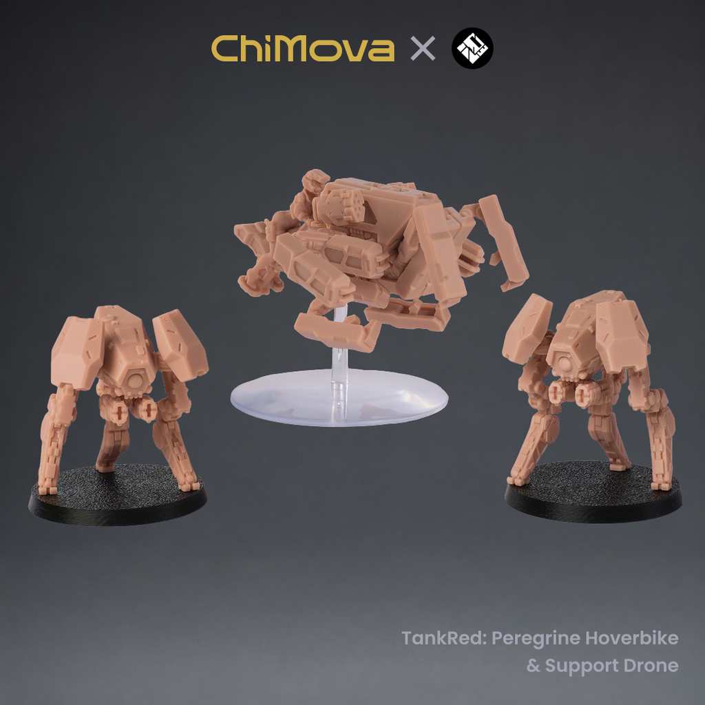TankRed: Peregrine Hoverbike & Support Drone