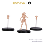 TankRed: Sniper Team & Drone Operator - Unpainted Resin Miniature Set for DND & TRPG product image 1