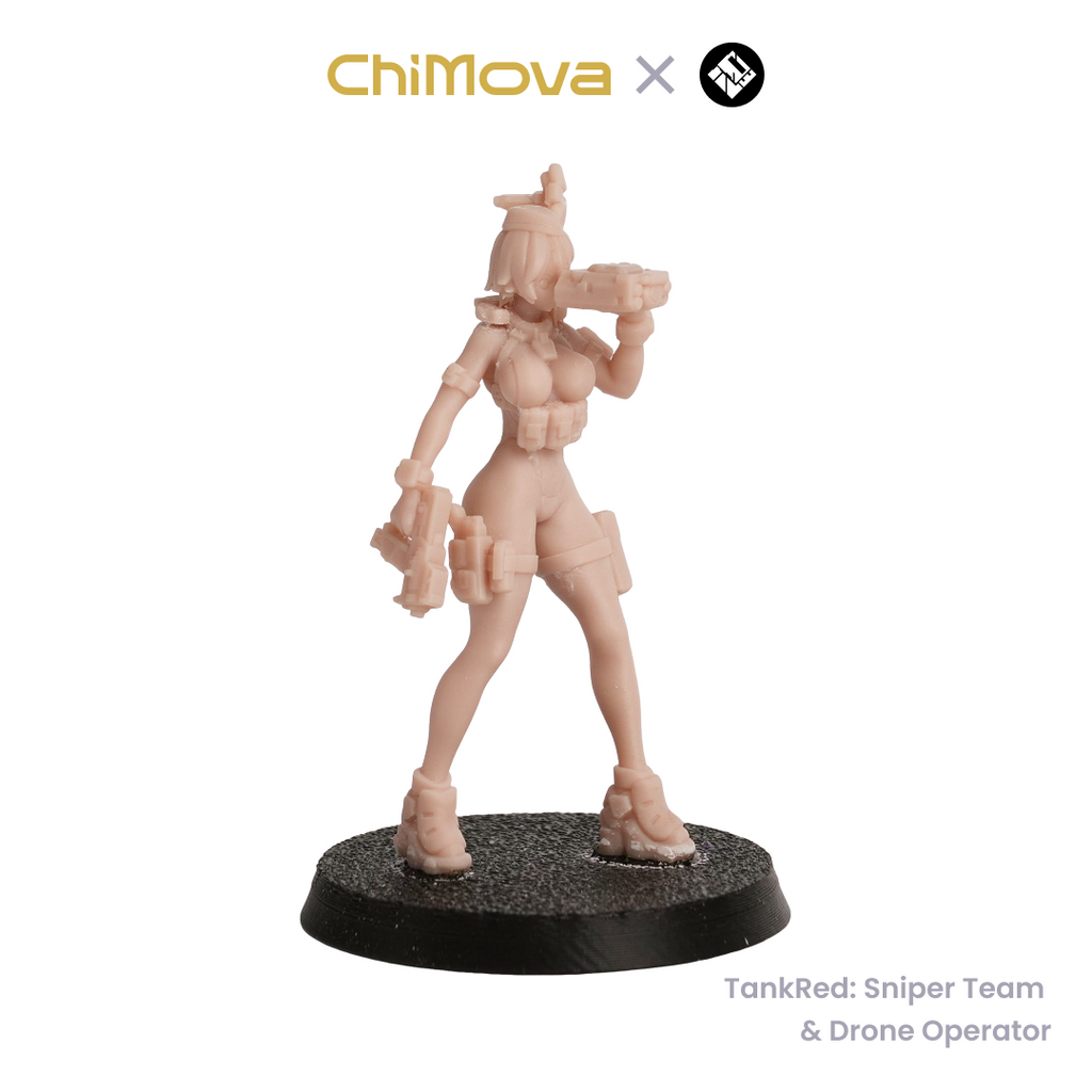 TankRed: Sniper Team & Drone Operator - Unpainted Resin Miniature Set for DND & TRPG product image 3